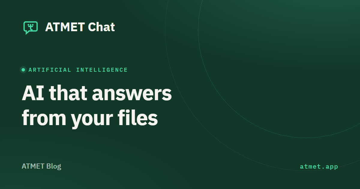 How to make AI answer from your files (PDFs and images)
